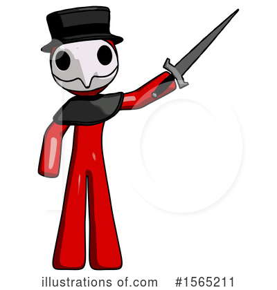 Royalty-Free (RF) Red Design Mascot Clipart Illustration by Leo Blanchette - Stock Sample #1565211