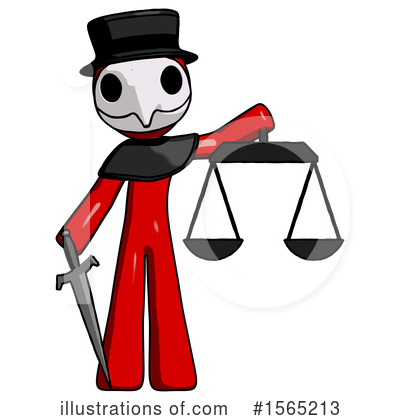 Royalty-Free (RF) Red Design Mascot Clipart Illustration by Leo Blanchette - Stock Sample #1565213