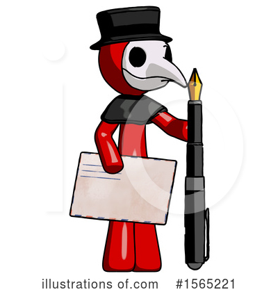 Royalty-Free (RF) Red Design Mascot Clipart Illustration by Leo Blanchette - Stock Sample #1565221