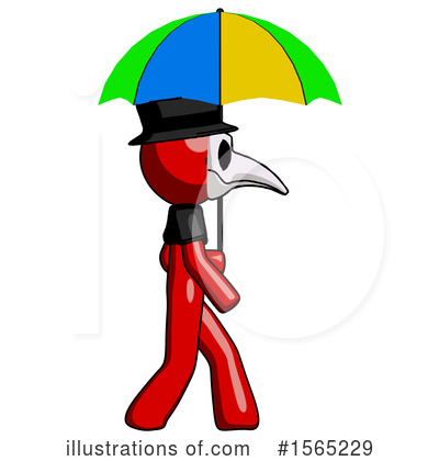 Royalty-Free (RF) Red Design Mascot Clipart Illustration by Leo Blanchette - Stock Sample #1565229