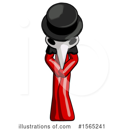 Royalty-Free (RF) Red Design Mascot Clipart Illustration by Leo Blanchette - Stock Sample #1565241