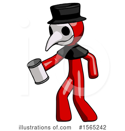 Royalty-Free (RF) Red Design Mascot Clipart Illustration by Leo Blanchette - Stock Sample #1565242