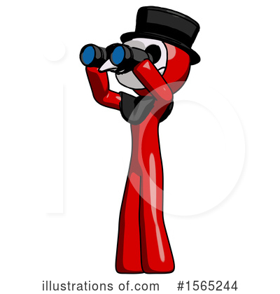 Royalty-Free (RF) Red Design Mascot Clipart Illustration by Leo Blanchette - Stock Sample #1565244