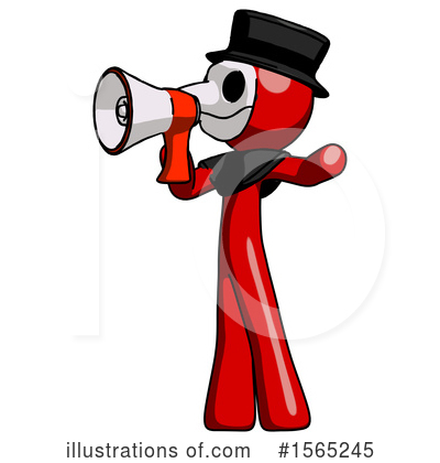 Royalty-Free (RF) Red Design Mascot Clipart Illustration by Leo Blanchette - Stock Sample #1565245