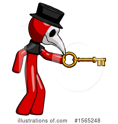 Royalty-Free (RF) Red Design Mascot Clipart Illustration by Leo Blanchette - Stock Sample #1565248