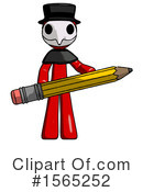 Red Design Mascot Clipart #1565252 by Leo Blanchette