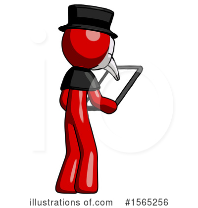 Royalty-Free (RF) Red Design Mascot Clipart Illustration by Leo Blanchette - Stock Sample #1565256