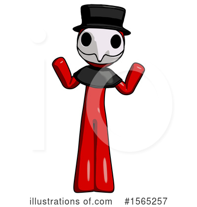 Royalty-Free (RF) Red Design Mascot Clipart Illustration by Leo Blanchette - Stock Sample #1565257
