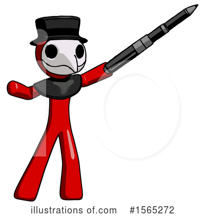Royalty-Free (RF) Red Design Mascot Clipart Illustration by Leo Blanchette - Stock Sample #1565272