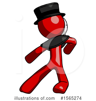 Royalty-Free (RF) Red Design Mascot Clipart Illustration by Leo Blanchette - Stock Sample #1565274
