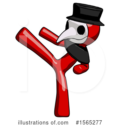 Royalty-Free (RF) Red Design Mascot Clipart Illustration by Leo Blanchette - Stock Sample #1565277