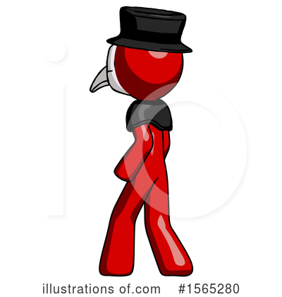 Royalty-Free (RF) Red Design Mascot Clipart Illustration by Leo Blanchette - Stock Sample #1565280