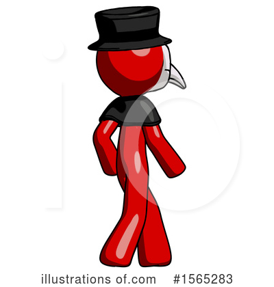 Royalty-Free (RF) Red Design Mascot Clipart Illustration by Leo Blanchette - Stock Sample #1565283