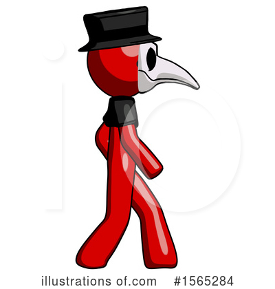 Royalty-Free (RF) Red Design Mascot Clipart Illustration by Leo Blanchette - Stock Sample #1565284