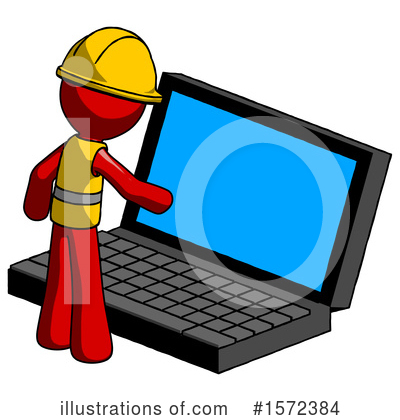 Royalty-Free (RF) Red Design Mascot Clipart Illustration by Leo Blanchette - Stock Sample #1572384