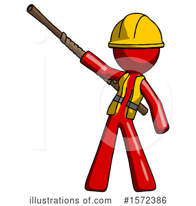 Royalty-Free (RF) Red Design Mascot Clipart Illustration by Leo Blanchette - Stock Sample #1572386