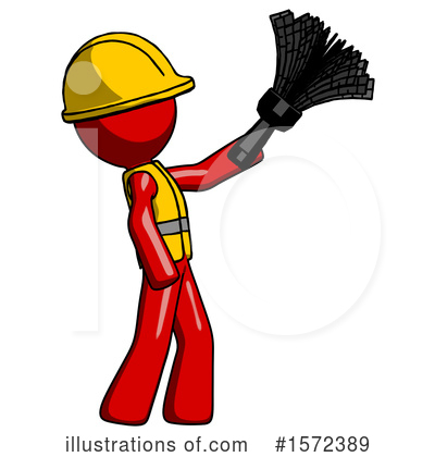 Royalty-Free (RF) Red Design Mascot Clipart Illustration by Leo Blanchette - Stock Sample #1572389