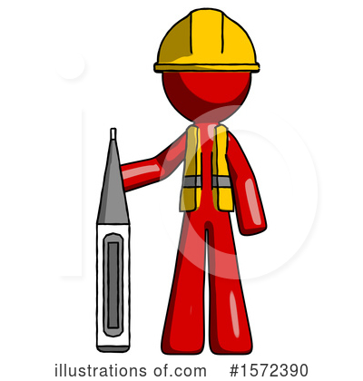 Royalty-Free (RF) Red Design Mascot Clipart Illustration by Leo Blanchette - Stock Sample #1572390