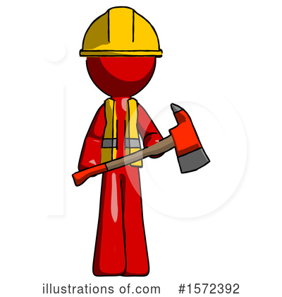 Royalty-Free (RF) Red Design Mascot Clipart Illustration by Leo Blanchette - Stock Sample #1572392