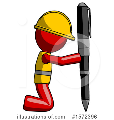 Royalty-Free (RF) Red Design Mascot Clipart Illustration by Leo Blanchette - Stock Sample #1572396