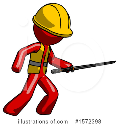 Royalty-Free (RF) Red Design Mascot Clipart Illustration by Leo Blanchette - Stock Sample #1572398