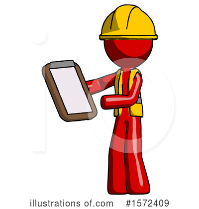 Royalty-Free (RF) Red Design Mascot Clipart Illustration by Leo Blanchette - Stock Sample #1572409