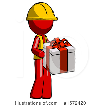 Royalty-Free (RF) Red Design Mascot Clipart Illustration by Leo Blanchette - Stock Sample #1572420