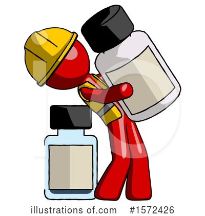 Royalty-Free (RF) Red Design Mascot Clipart Illustration by Leo Blanchette - Stock Sample #1572426