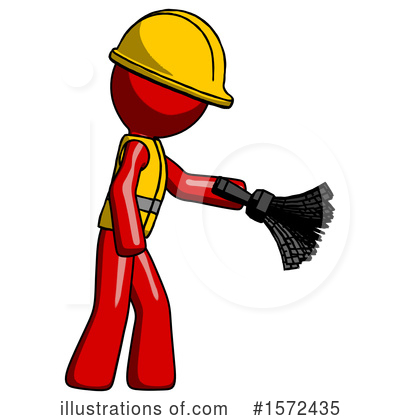 Royalty-Free (RF) Red Design Mascot Clipart Illustration by Leo Blanchette - Stock Sample #1572435