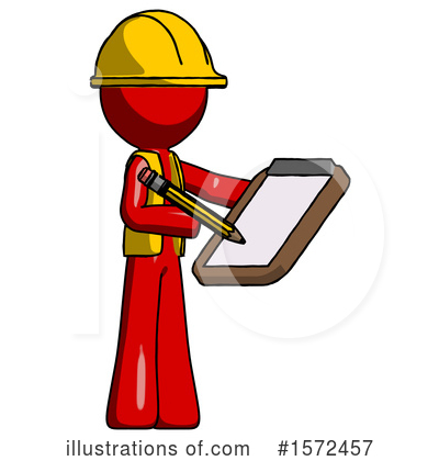 Royalty-Free (RF) Red Design Mascot Clipart Illustration by Leo Blanchette - Stock Sample #1572457
