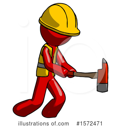 Royalty-Free (RF) Red Design Mascot Clipart Illustration by Leo Blanchette - Stock Sample #1572471