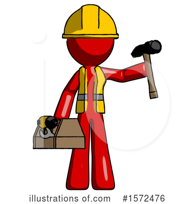 Royalty-Free (RF) Red Design Mascot Clipart Illustration by Leo Blanchette - Stock Sample #1572476