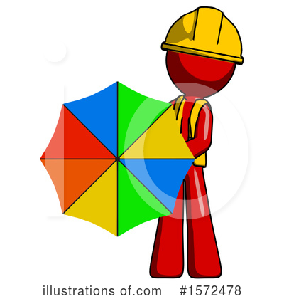 Royalty-Free (RF) Red Design Mascot Clipart Illustration by Leo Blanchette - Stock Sample #1572478