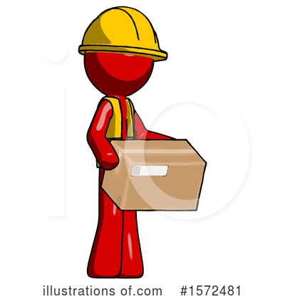 Royalty-Free (RF) Red Design Mascot Clipart Illustration by Leo Blanchette - Stock Sample #1572481