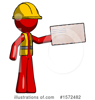 Royalty-Free (RF) Red Design Mascot Clipart Illustration by Leo Blanchette - Stock Sample #1572482