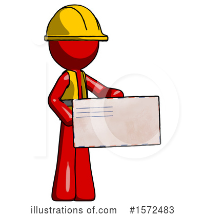 Royalty-Free (RF) Red Design Mascot Clipart Illustration by Leo Blanchette - Stock Sample #1572483