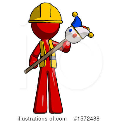 Royalty-Free (RF) Red Design Mascot Clipart Illustration by Leo Blanchette - Stock Sample #1572488