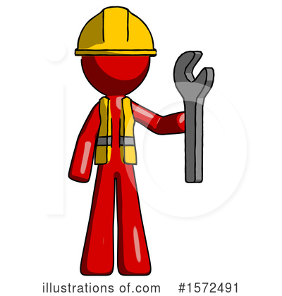 Royalty-Free (RF) Red Design Mascot Clipart Illustration by Leo Blanchette - Stock Sample #1572491