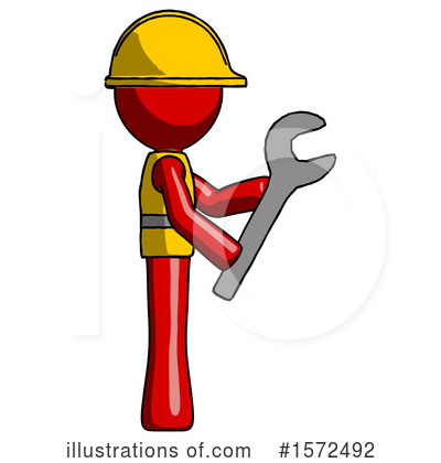 Royalty-Free (RF) Red Design Mascot Clipart Illustration by Leo Blanchette - Stock Sample #1572492