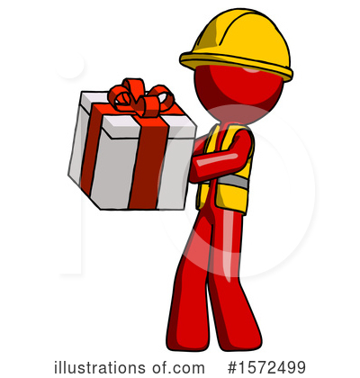 Royalty-Free (RF) Red Design Mascot Clipart Illustration by Leo Blanchette - Stock Sample #1572499