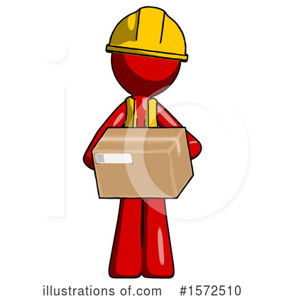 Royalty-Free (RF) Red Design Mascot Clipart Illustration by Leo Blanchette - Stock Sample #1572510