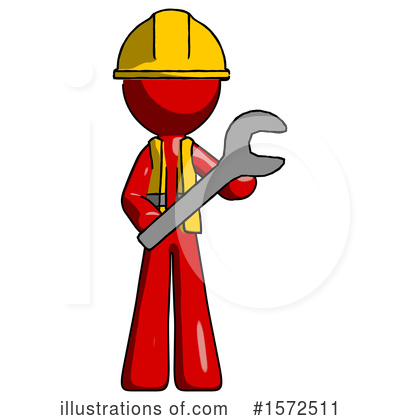 Royalty-Free (RF) Red Design Mascot Clipart Illustration by Leo Blanchette - Stock Sample #1572511