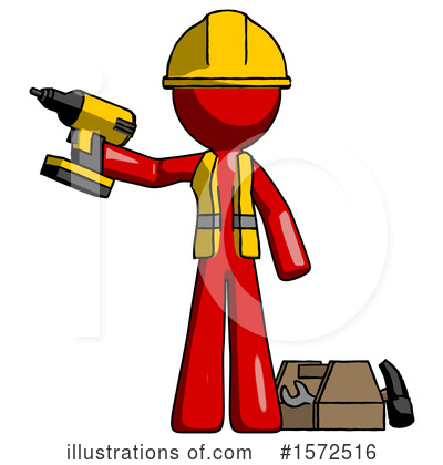 Royalty-Free (RF) Red Design Mascot Clipart Illustration by Leo Blanchette - Stock Sample #1572516
