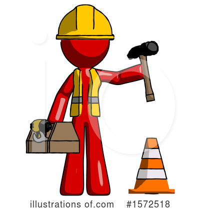 Royalty-Free (RF) Red Design Mascot Clipart Illustration by Leo Blanchette - Stock Sample #1572518