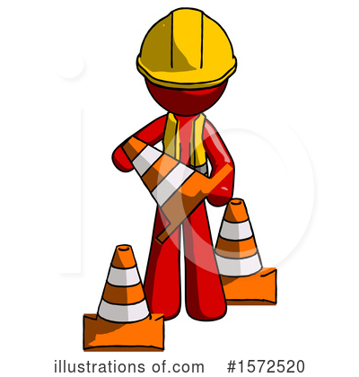 Royalty-Free (RF) Red Design Mascot Clipart Illustration by Leo Blanchette - Stock Sample #1572520