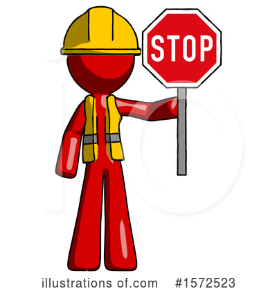 Royalty-Free (RF) Red Design Mascot Clipart Illustration by Leo Blanchette - Stock Sample #1572523