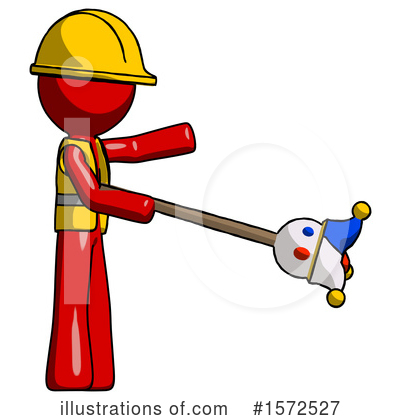 Royalty-Free (RF) Red Design Mascot Clipart Illustration by Leo Blanchette - Stock Sample #1572527