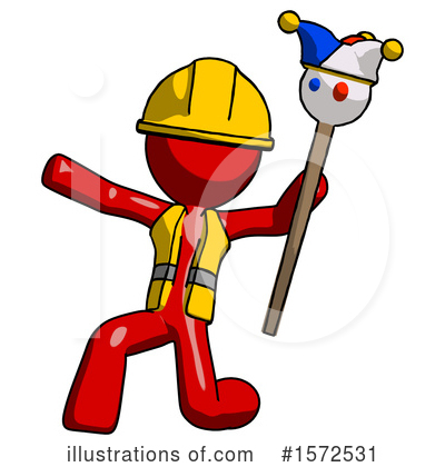 Royalty-Free (RF) Red Design Mascot Clipart Illustration by Leo Blanchette - Stock Sample #1572531