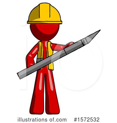 Royalty-Free (RF) Red Design Mascot Clipart Illustration by Leo Blanchette - Stock Sample #1572532
