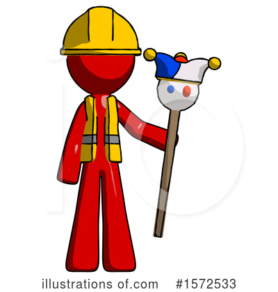 Royalty-Free (RF) Red Design Mascot Clipart Illustration by Leo Blanchette - Stock Sample #1572533